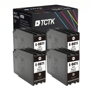 TCTK Ink Cartridges T9071 4-pack Black compatible with Epson WorkForce Pro WF-6000 WF-6090, for WorkForce Pro WF-6090 D2TWC DTWC DW, for WorkForce Pro WF-6590, replaces C13T907140
