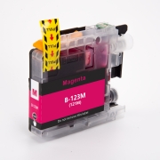 Compatible replacement for Compatible with Brother LC123M / 10ml Ink Magenta (Ink cartridges - Dye)
