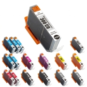 TCTK Ink Cartridges PFI-300CO PFI-300C PFI-300GY PFI-300MBK PFI-300M PFI-300PBK PFI-300PC PFI-300PM PFI-300R PFI-300Y 30-pack multicolor (3 of each) compatible with Canon imagePROGRAF PRO-300