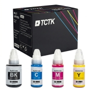 TCTK Ink 135ml GI-490C GI-490M GI-490Y 4 Pack CMYK compatible with Canon PIXMA G1400 G1410 G1411 G2400 G2410 G2411 G3400 G3410 G3411 G4400 G4410 G4411, replaces GI-490C GI-490M GI-490Y