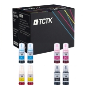 Multipack (8) Inks CMYK (Cyan/Magenta/Yellow/Black) Compatible with Epson EcoTank - Replaces E-103BK