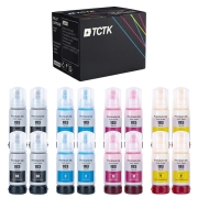 Multipack (16) Inks CMYK (Cyan/Magenta/Yellow/Black) Compatible with Epson EcoTank - Replaces E-103BK