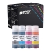 TCTK Ink T6641 T6642 T6643 T6644 4 Pack CMYK compatible with Epson EcoTank ET-14000 ET-2500 ET-2650 L355 L382 L555, replaces C13T66414A C13T664140
