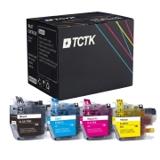 TCTK Ink Cartridges LC-3217 LC-3219XL 4 Pack CMYK compatible with Brother MFC-J 5330 DW 5335 DW DWF 5730 DW 5830 DW 5930 DW, replaces LC3217BK
