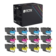 TCTK ink cartridges LC-3237 12 pack CMY compatible with Brother HL-J 6000 DW HL-J 6100 DW MFC-J 5945 DW 6945 DW 6947 DW, replaces LC3237C