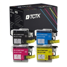 Compatible replacement for Brother LC-1100XL (LC1100XLBK),LC-1100XL (LC1100XLC),LC-1100XL (LC1100XLM),LC-1100XL (LC1100XLY),LC-980 (LC980BK)...
