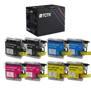 TCTK Ink 1100XL 8-Pack CMYK compatible with Brother DCP-J125 DCP-J140W MFC-J220 MFC-J265W, replaces LC1100XLBK