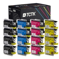 Compatible replacement for Brother LC-1100XL (LC1100XLBK),LC-1100XL (LC1100XLC),LC-1100XL (LC1100XLM),LC-1100XL (LC1100XLY),LC-980 (LC980BK)...