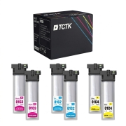 TCTK Ink Cartridges C13T01C200 C13T01C300 C13T01C400 6-pack CMY (2 of each) compatible with Epson WorkForce Pro WF-C 529 R, for WorkForce Pro WF-C 529 R DTW, for WorkForce Pro WF-C 579 R D2TWF DTWF