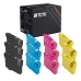 TCTK Ink 27 27XL 12 Pack CMYK compatible with Epson WorkForce WF-3600 WF-3620 DWF WF-3640 DTWF WF-7110 DTW WF-7210 DTW, replaces C13T27014012