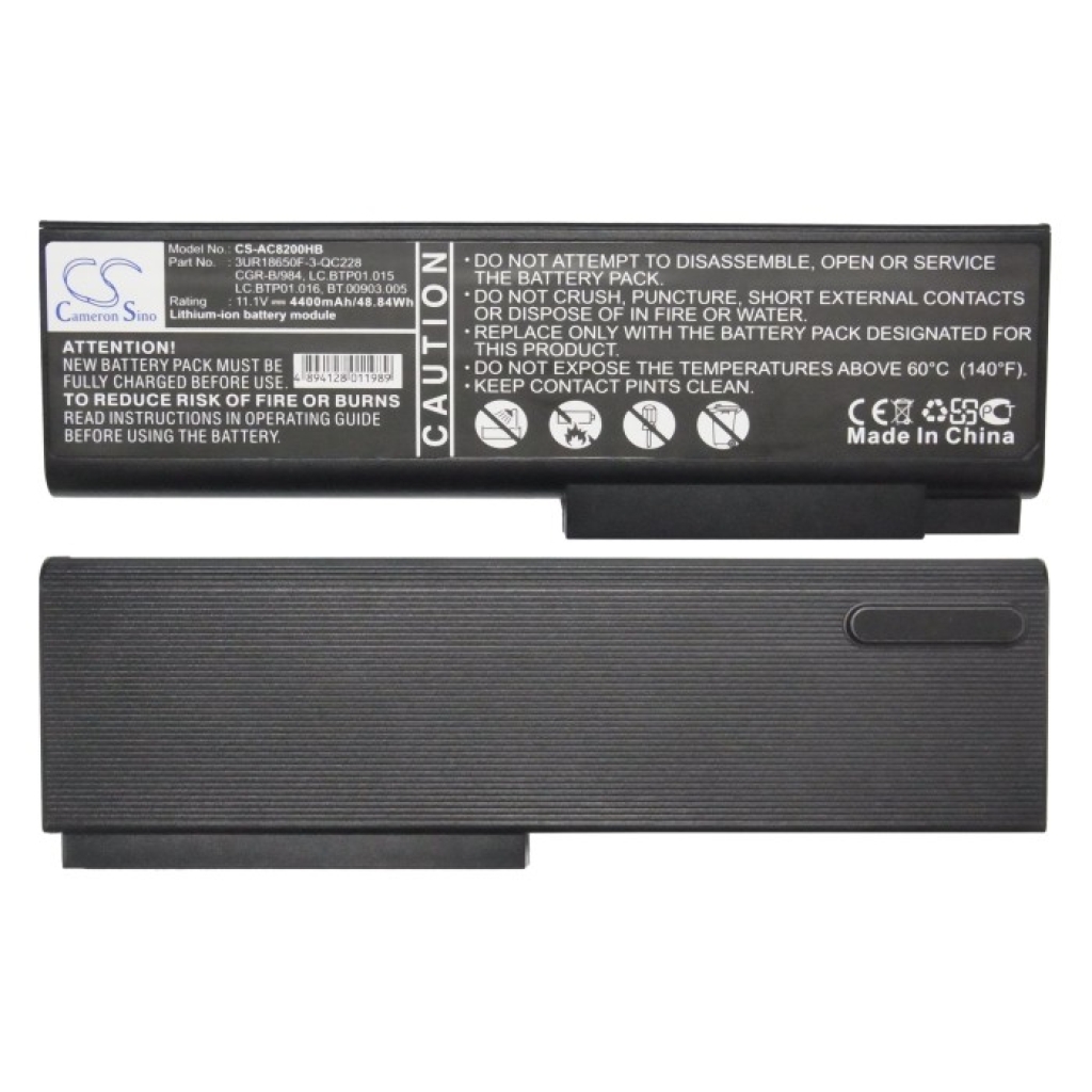 Battery compatible with Acer CS-AC8200HB