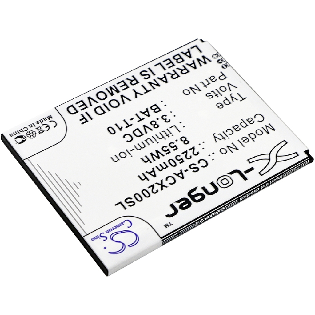 Battery compatible with Acer CS-ACX200SL