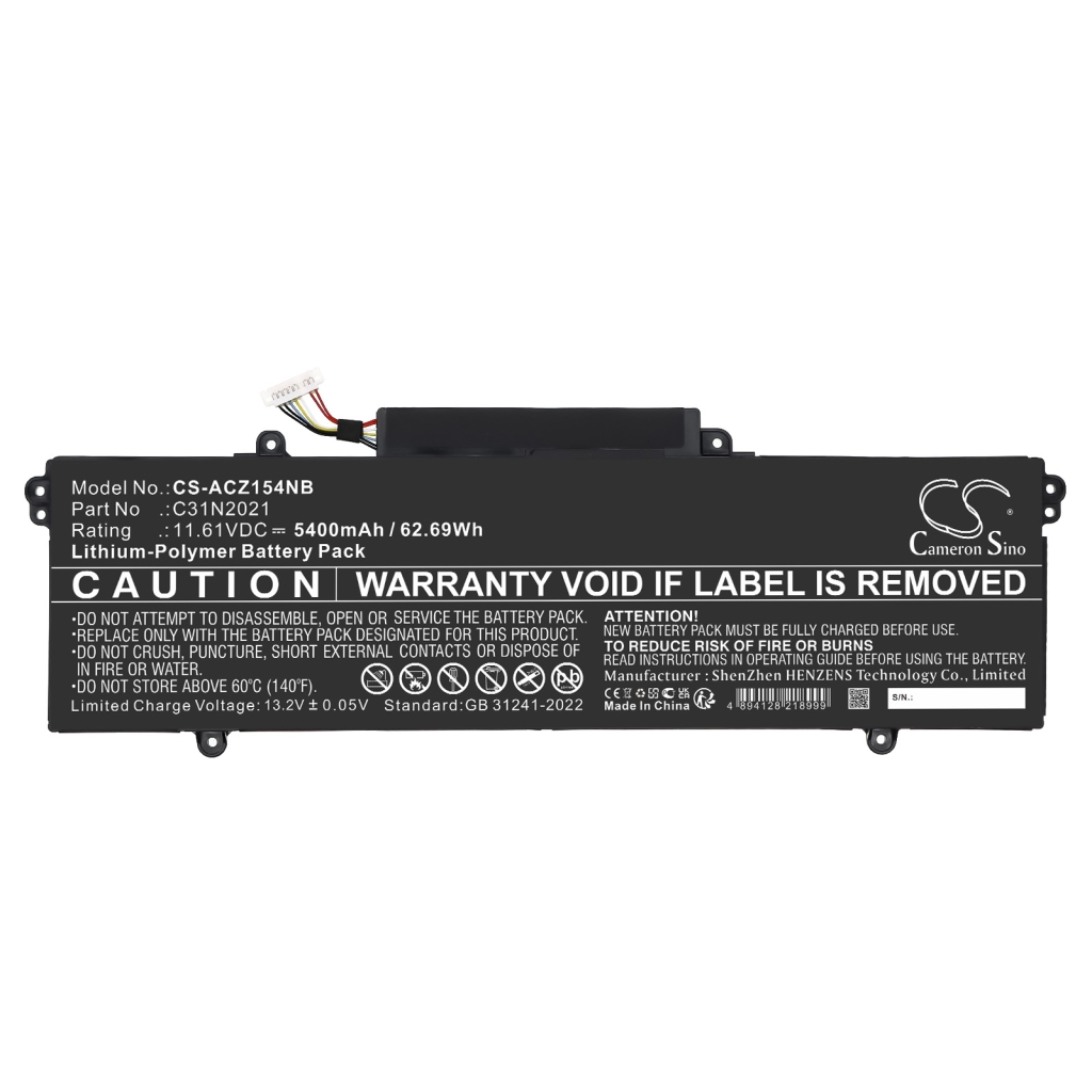 Battery Replaces C31N2021