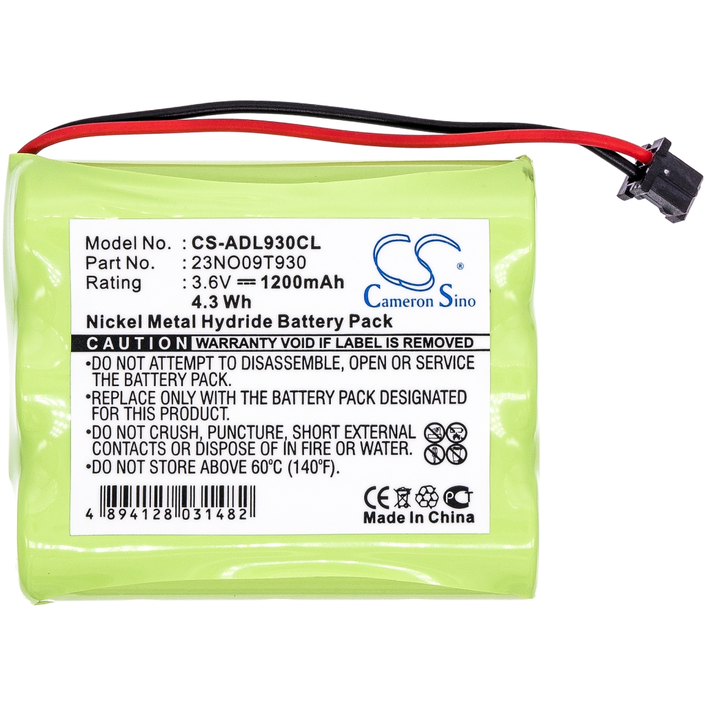 Compatible battery replacement for Telesys 124402