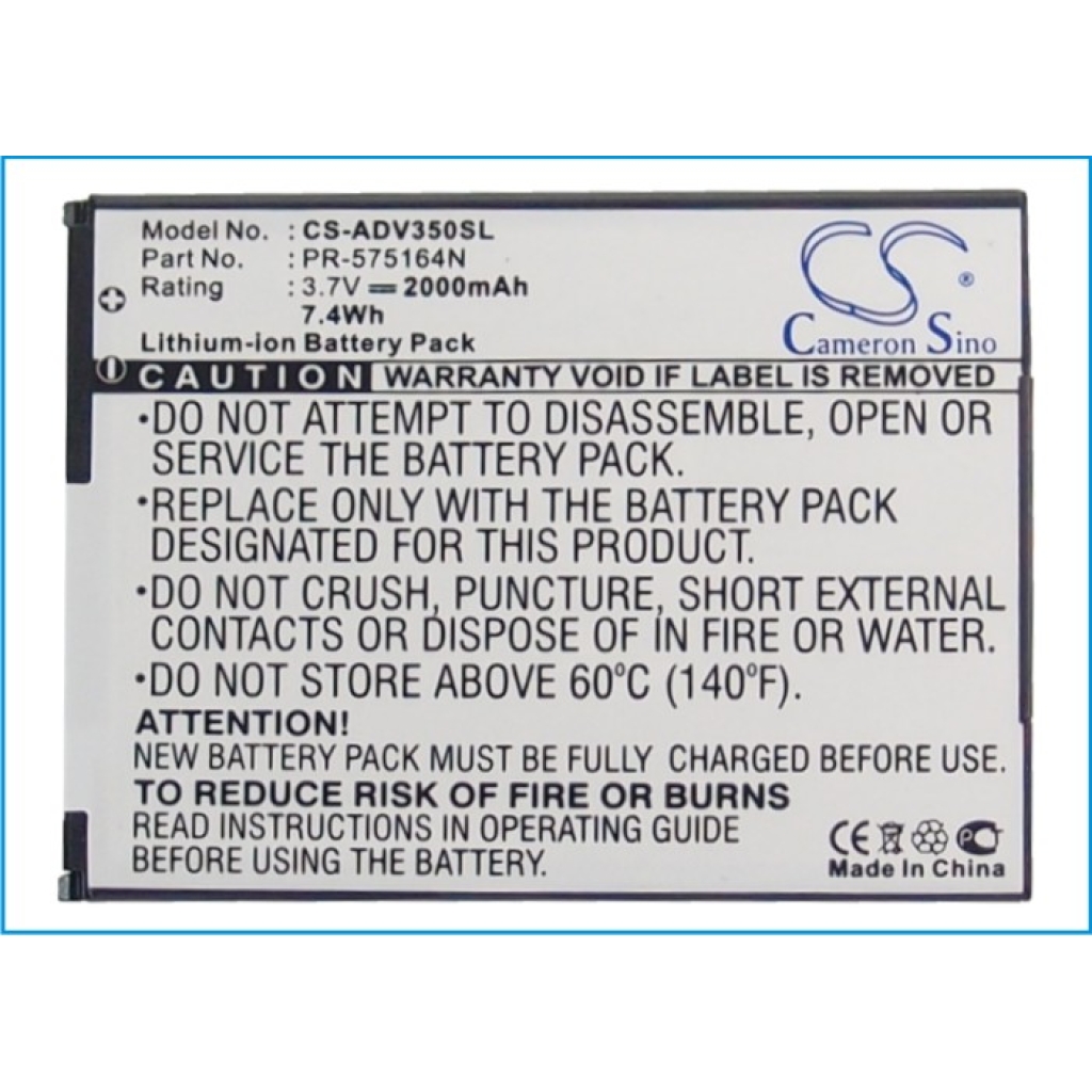 Battery for Advent 3500