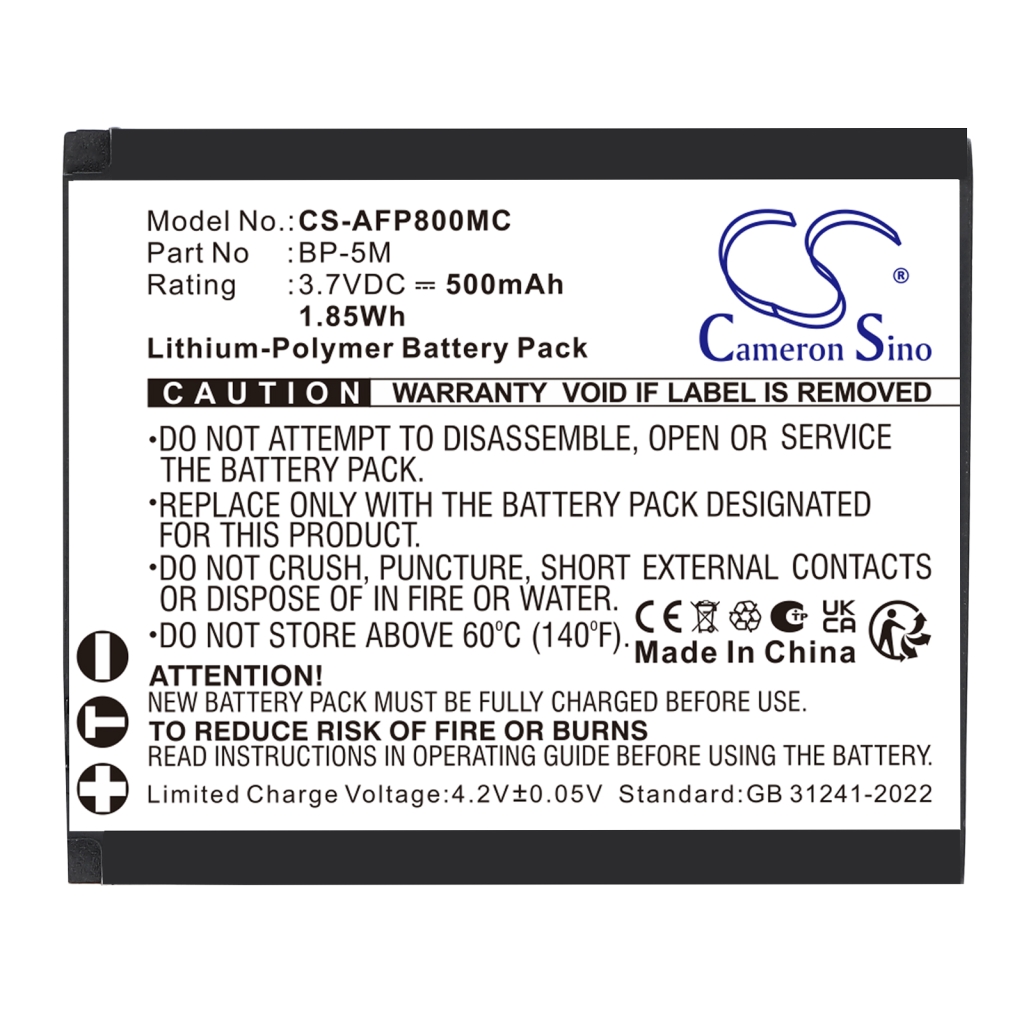 Battery compatible with Camera Battery