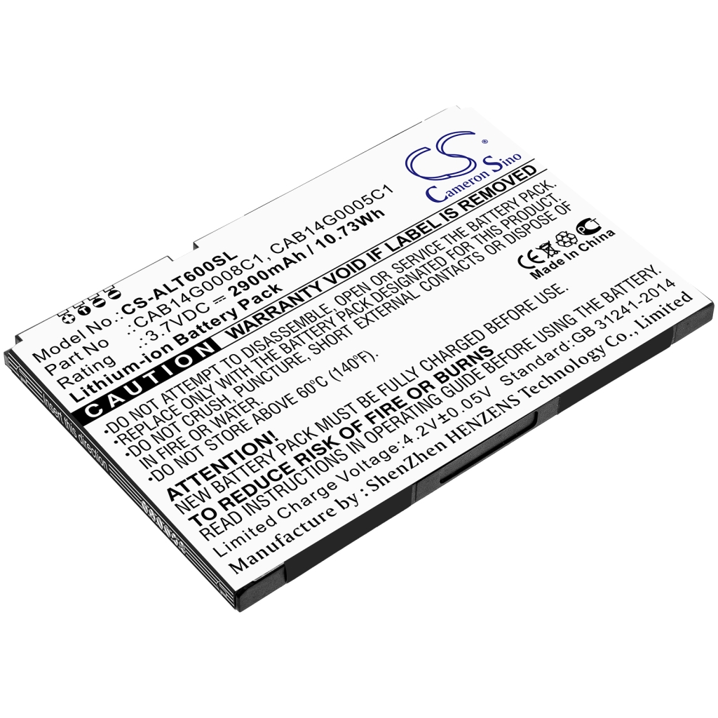 Tablet Battery Alcatel CS-ALT600SL