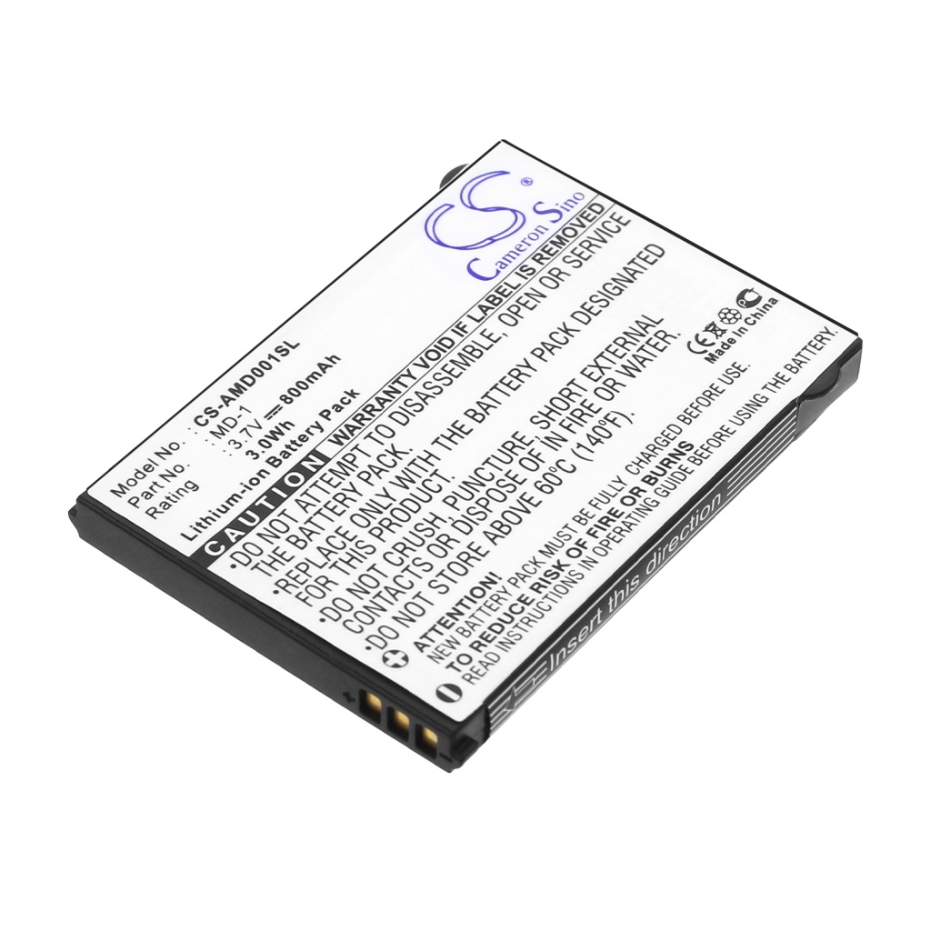 Battery compatible with AMOI CS-AMD001SL