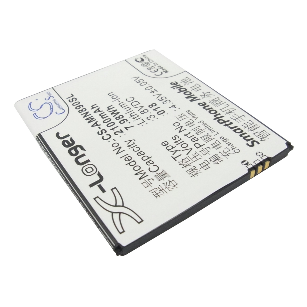 Prismatic battery contacts, X-Longer 2100mAh 3.8V