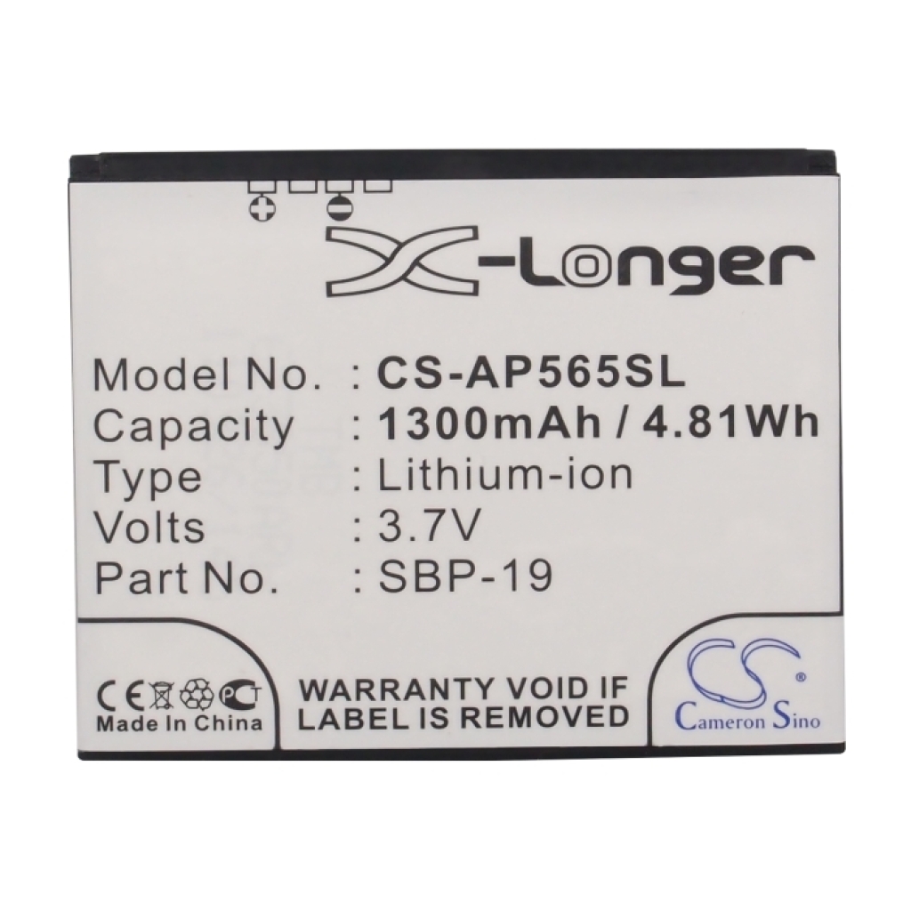 Battery compatible with O2 Asus CS-AP565SL