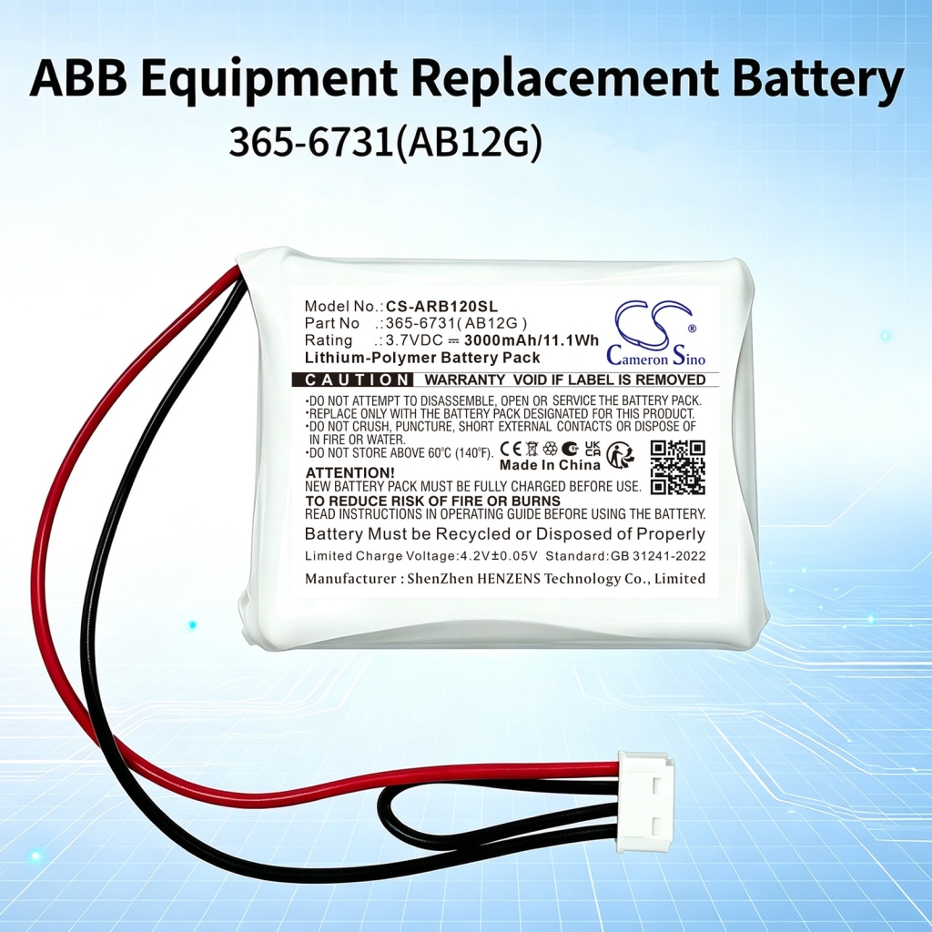 Batteries compatible with ABB 365-6731( AB12G ) CS-ARB120SL