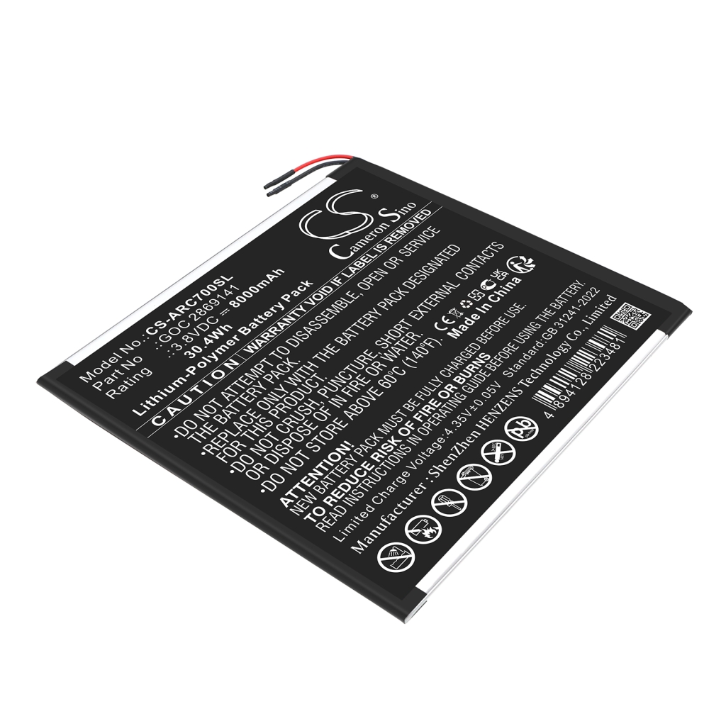 Tablet Battery Archos CS-ARC700SL