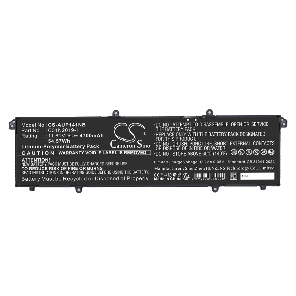 Battery compatible with Asus CS-AUP141NB