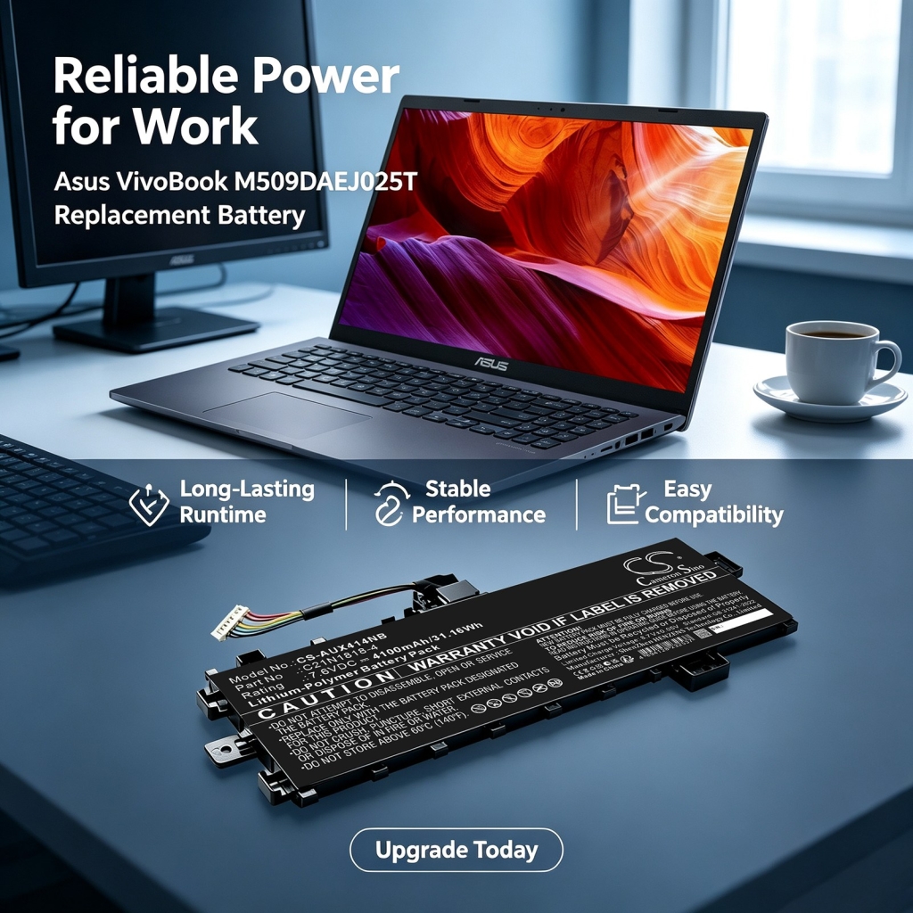 Batteries compatible with Asus VivoBook 15 X509FA-EJ561TS 15 X509FAEJ216T 15 X509FAEJ561TS CS-AUX414NB