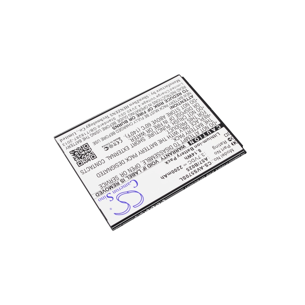 Compatible battery replacement for Avus A57/B025