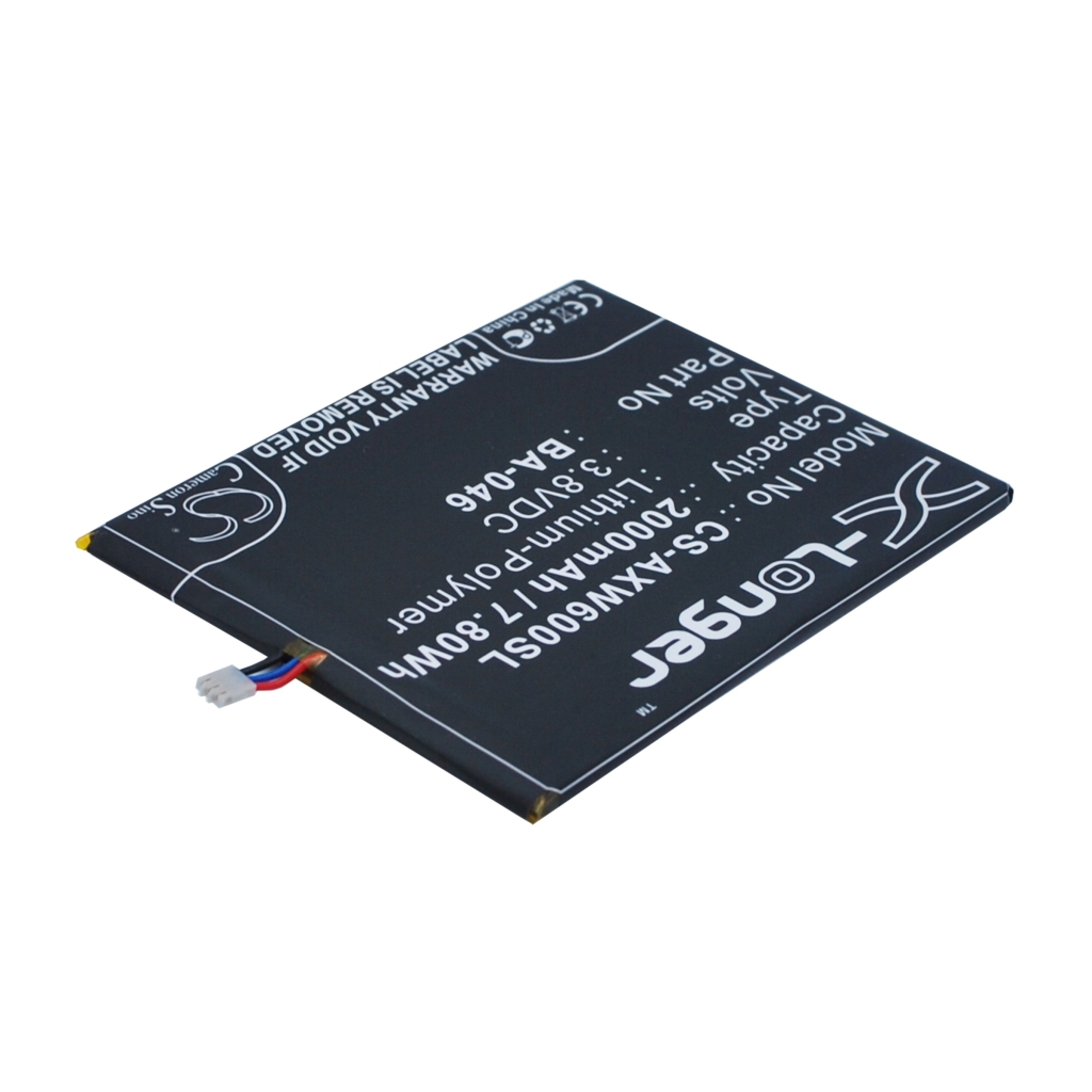 Battery compatible with Aux CS-AXW600SL