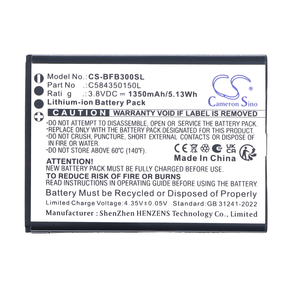 Batteries compatible with BLU B300V B300V CS-BFB300SL
