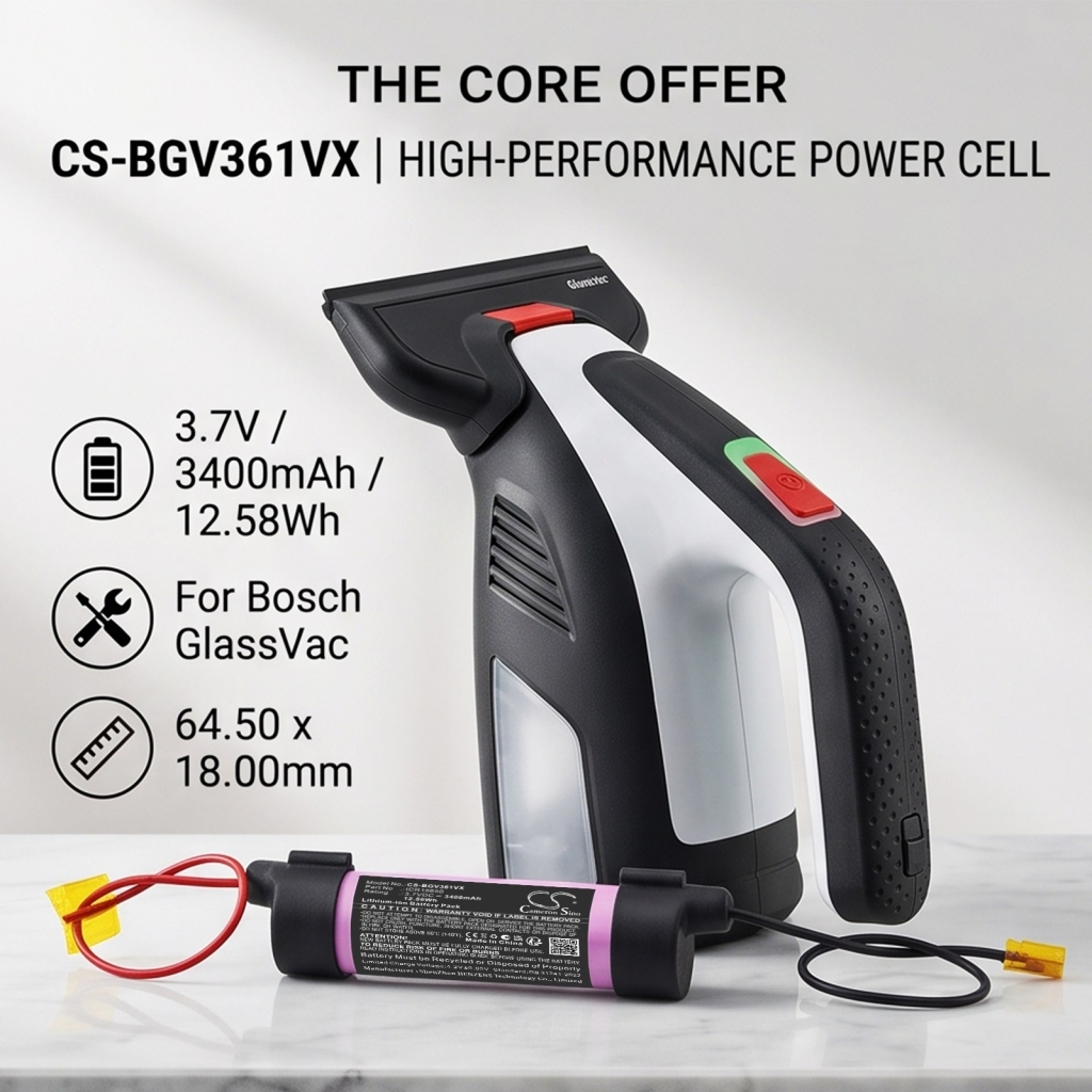 Battery compatible with Bosch CS-BGV361VX