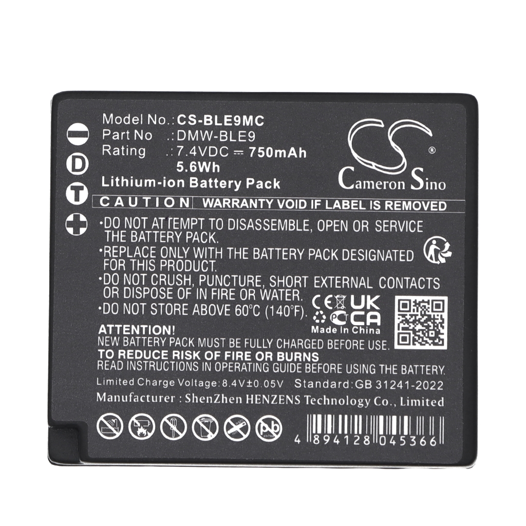 Battery for Panasonic Lumix DMC-GF3K