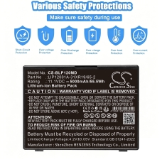 Compatible battery replacement for Biolight LIP12001A-31XR19/65-2