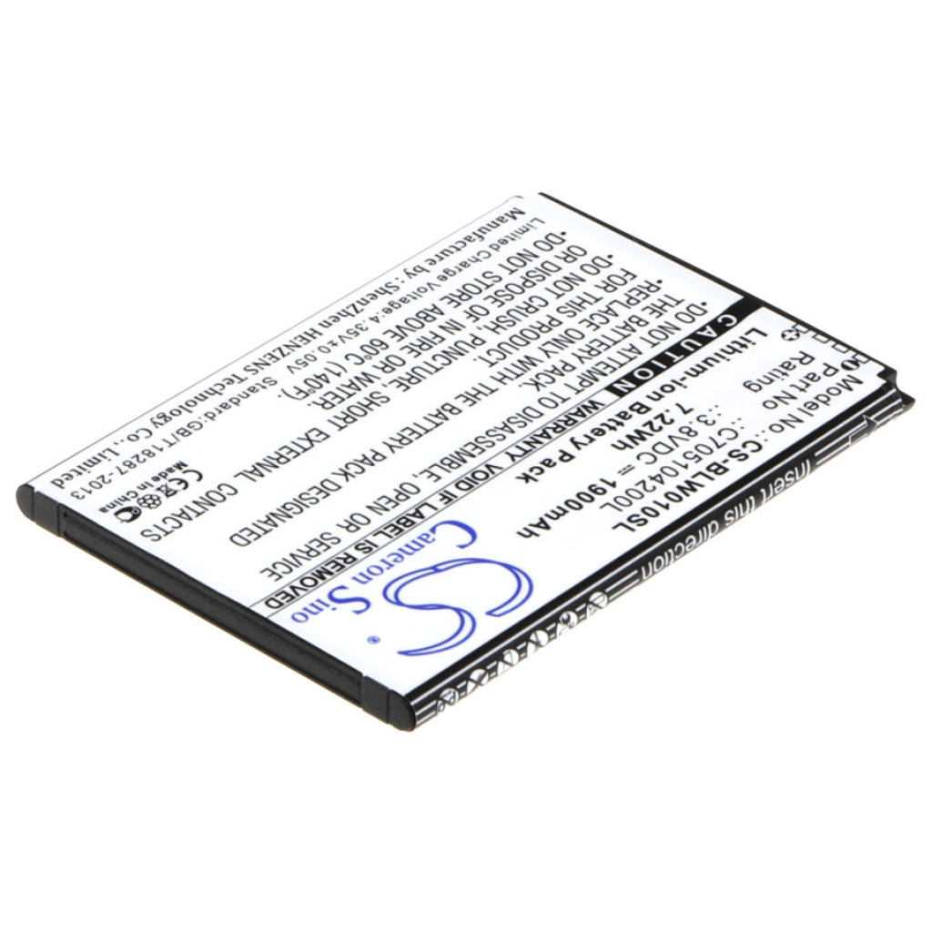 Battery compatible with BLU CS-BLW010SL