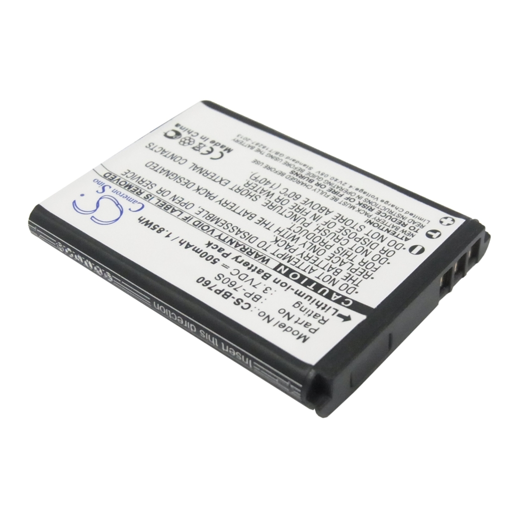 CS-BP760 front label BP-760S 3.7V 500mAh Cameron Sino