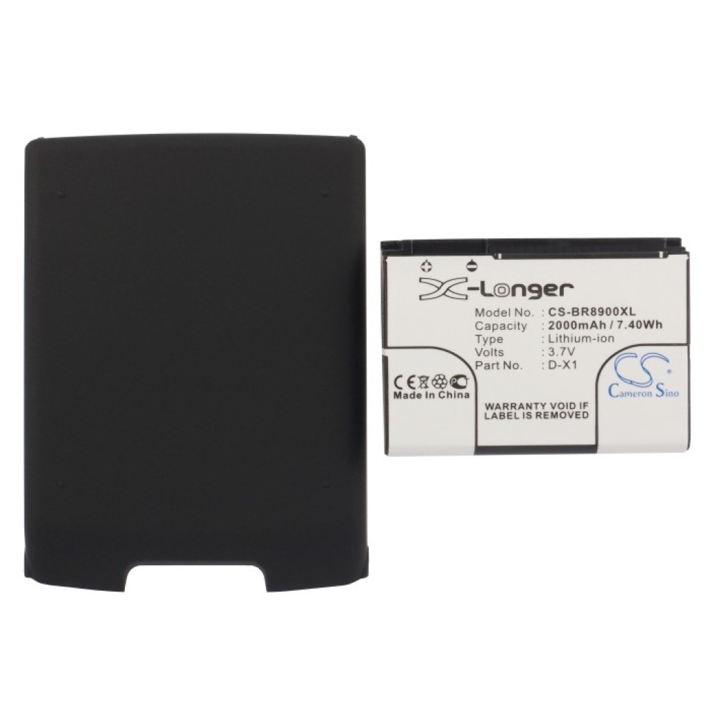 Battery compatible with Blackberry CS-BR8900XL