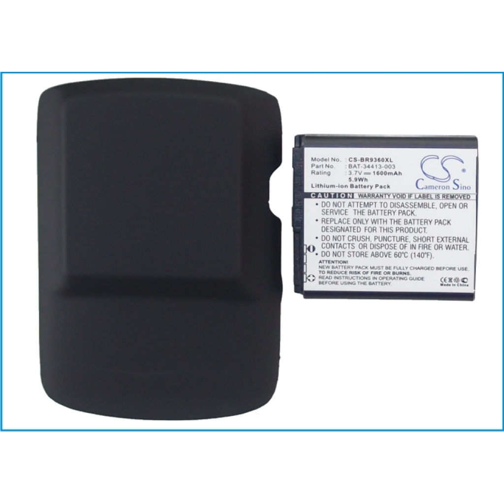 Battery compatible with Blackberry CS-BR9360XL