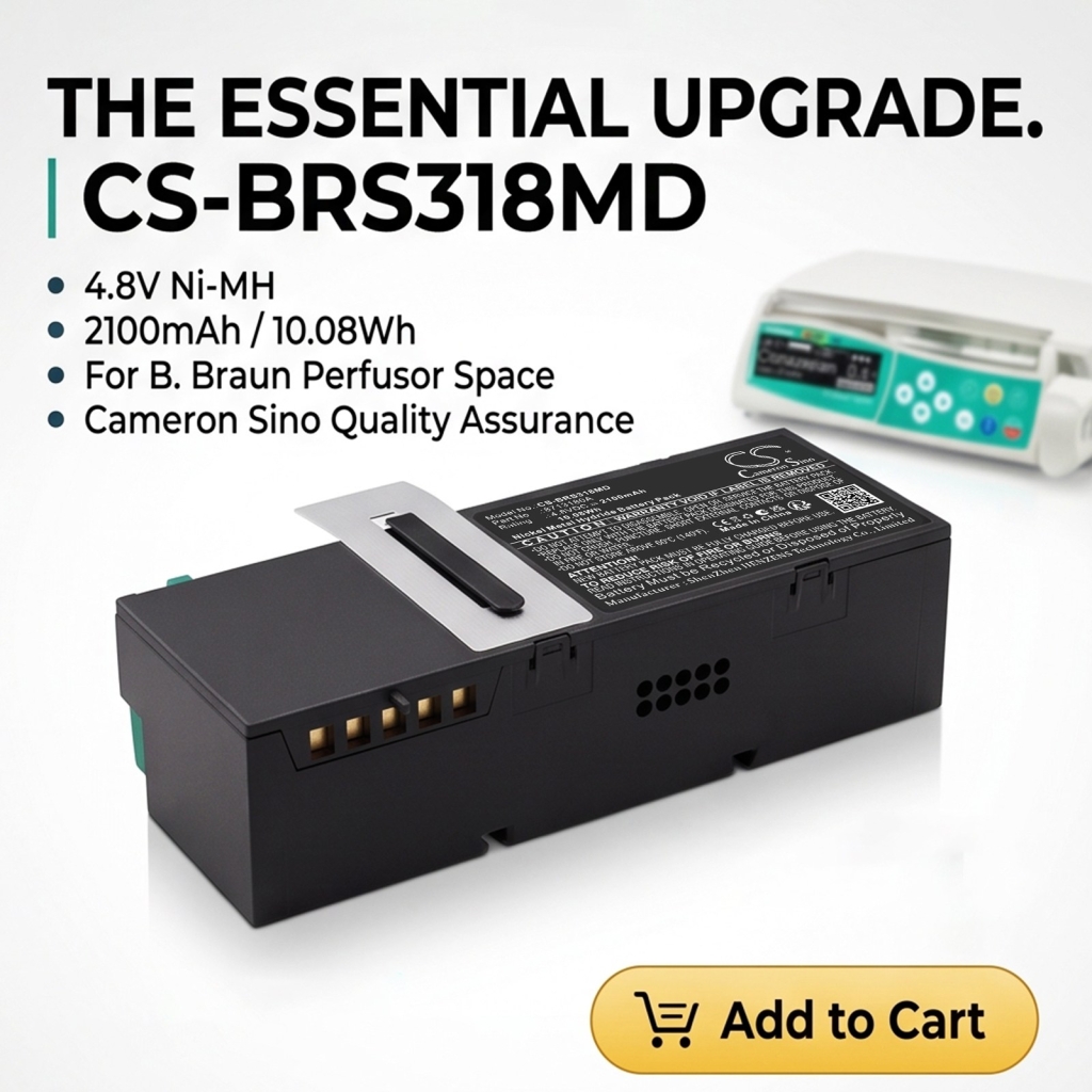 Battery compatible with B.braun CS-BRS318MD