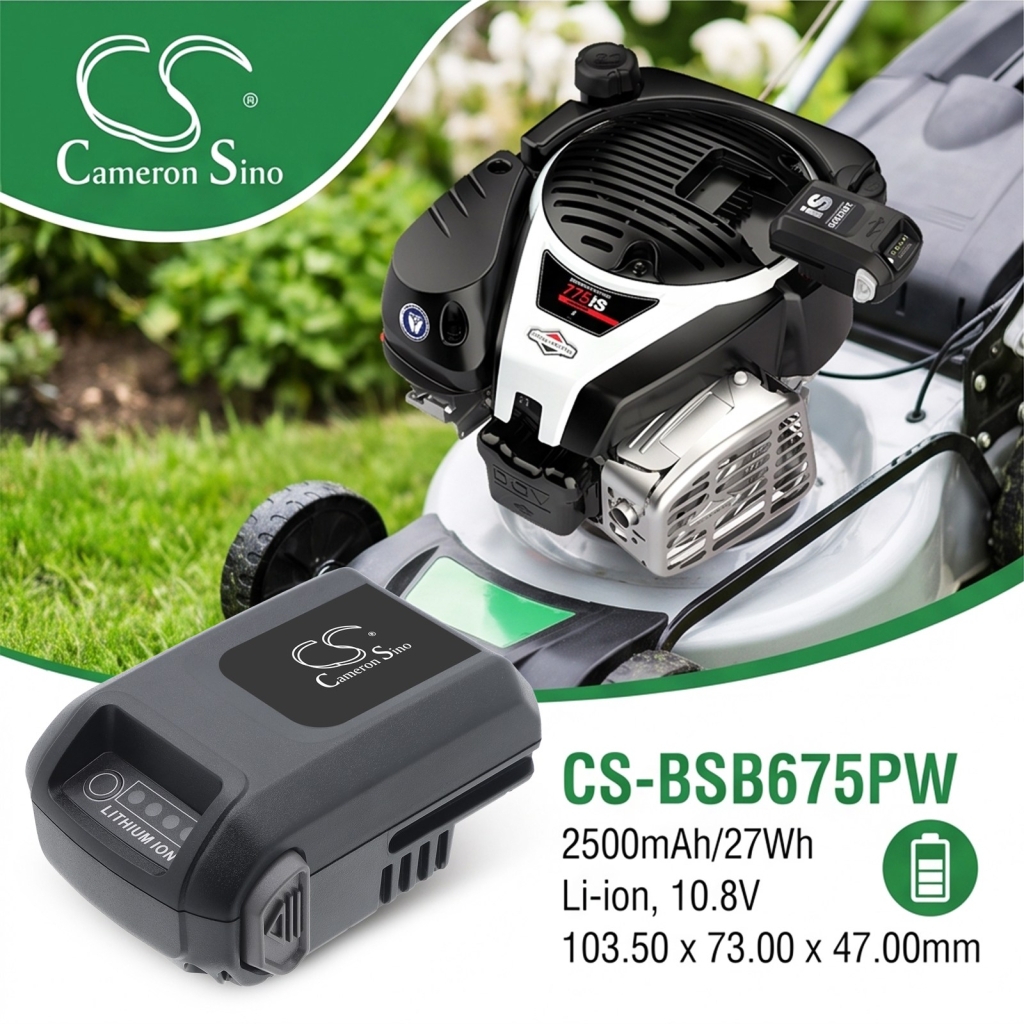 Battery compatible with Briggs & stratton CS-BSB675PW