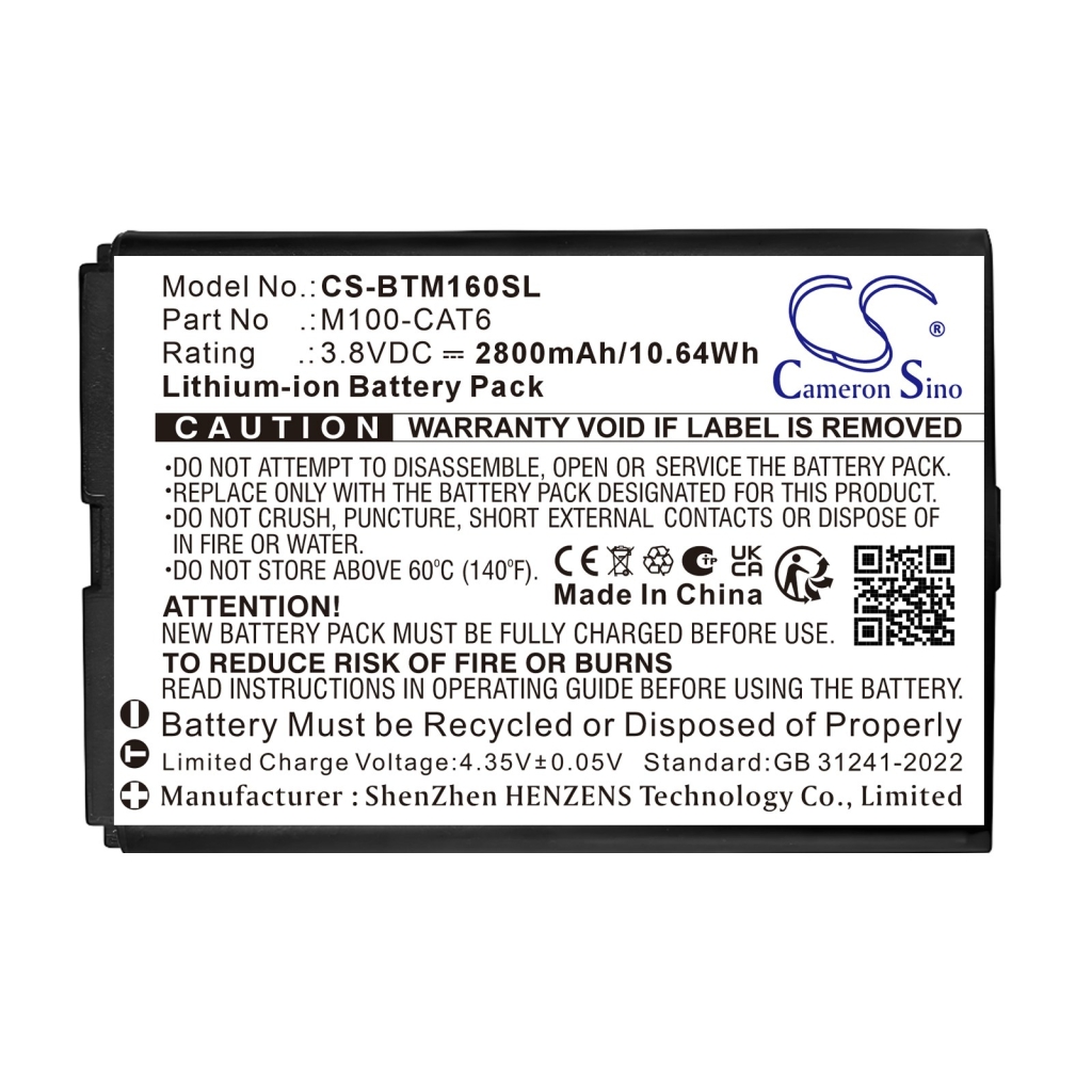 Batteries compatible with МТС 81321FT 4G LTE WIFI Router CS-BTM160SL