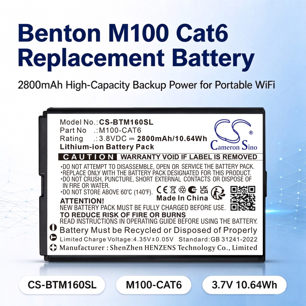 Batteries compatible with МТС 81321FT 4G LTE WIFI Router CS-BTM160SL