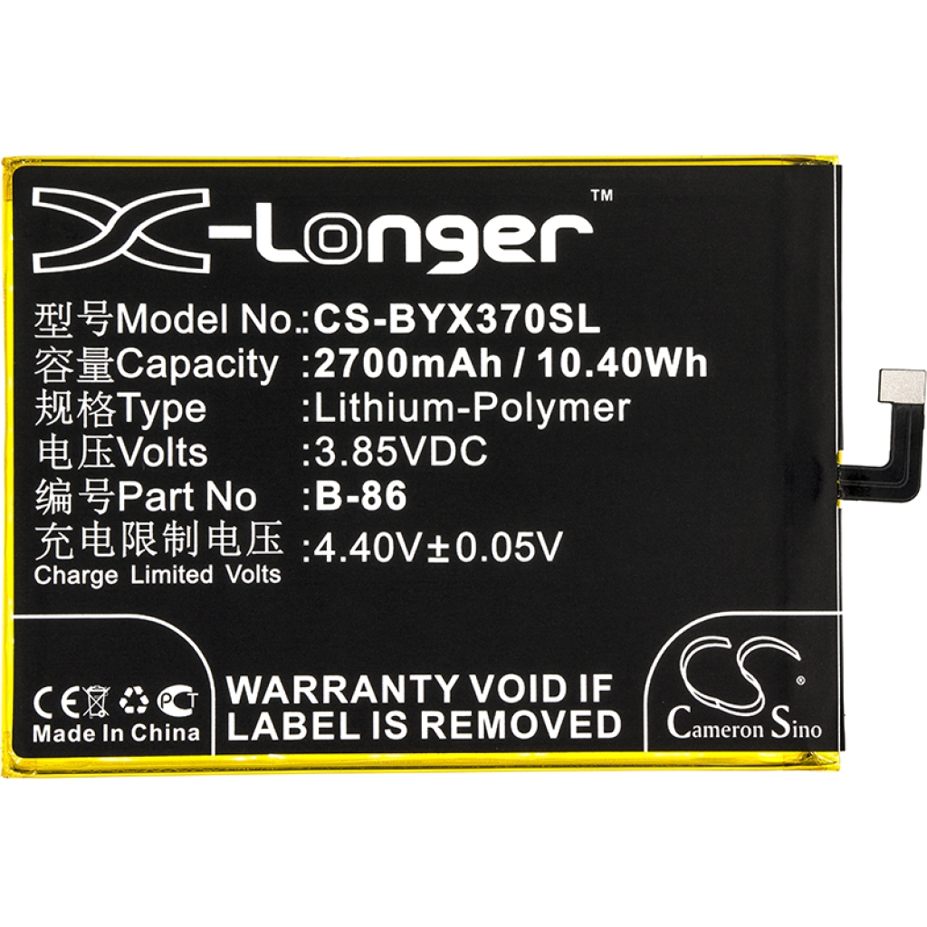 Battery compatible with BBK Vivo CS-BYX370SL