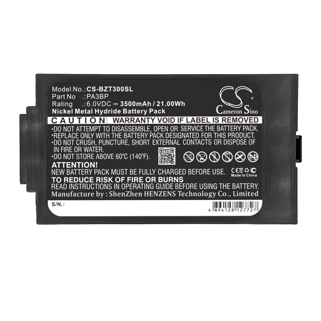 Compatible battery replacement for Bullard PA3BP