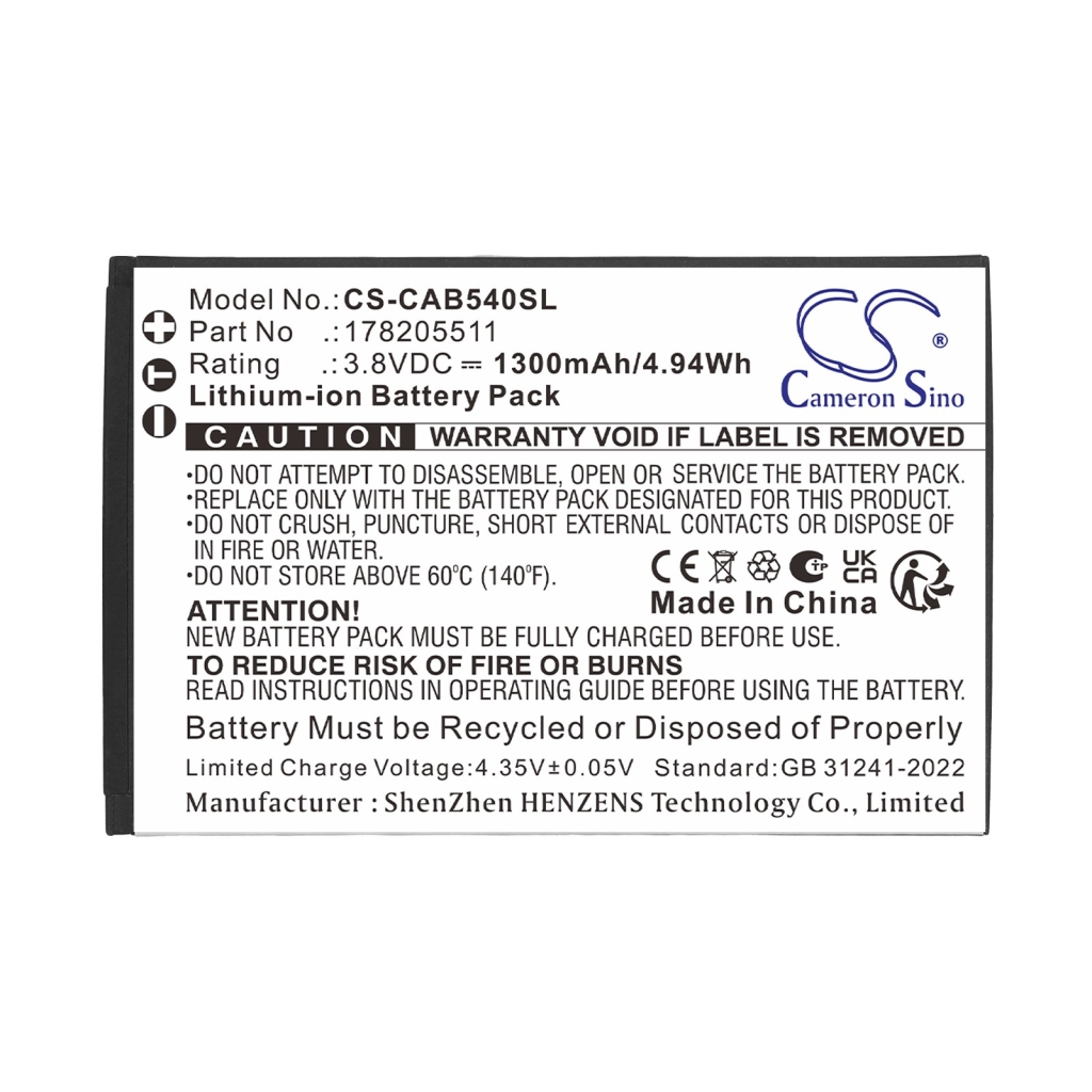 Battery for CAT ZL5B40E