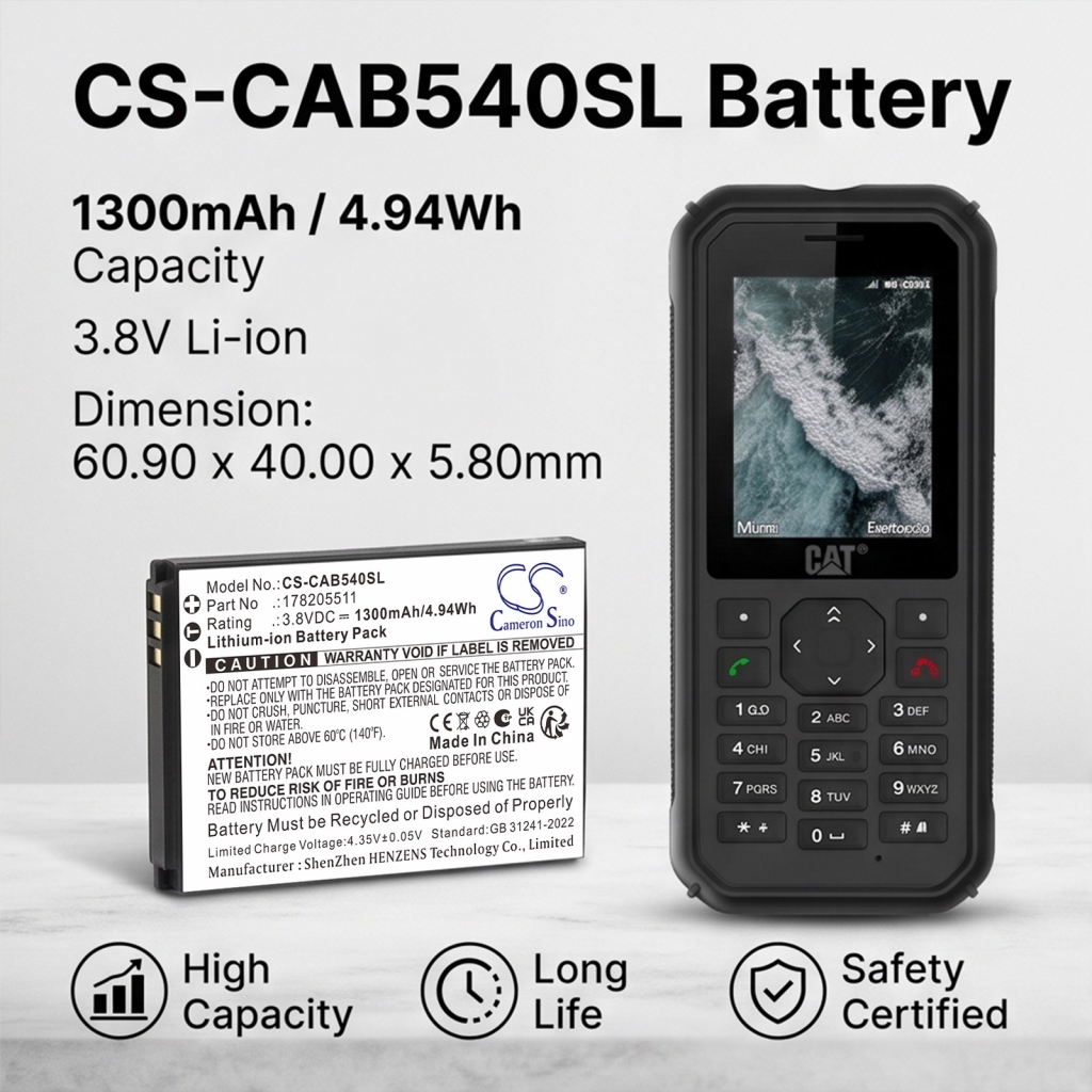 Battery for CAT ZL5B40E
