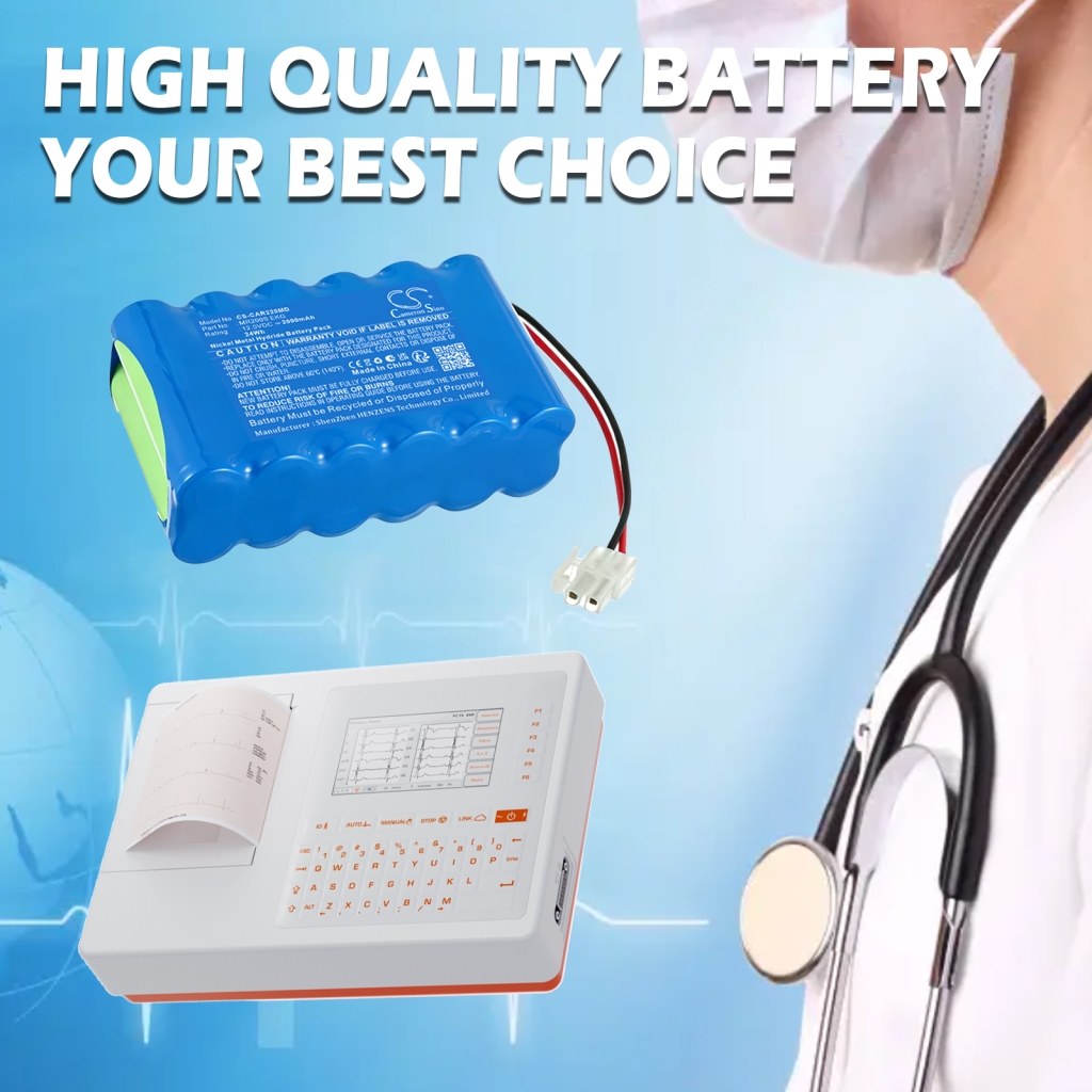 Battery compatible with Cardioline CS-CAR220MD