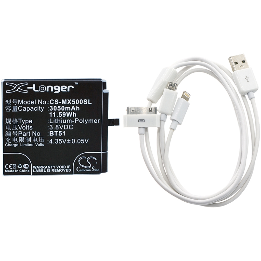 Compatible replacement for MeiZu BT51