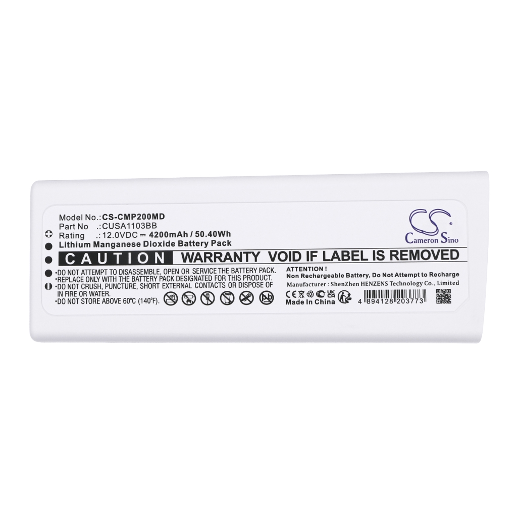 Battery compatible with Cu medical CS-CMP200MD