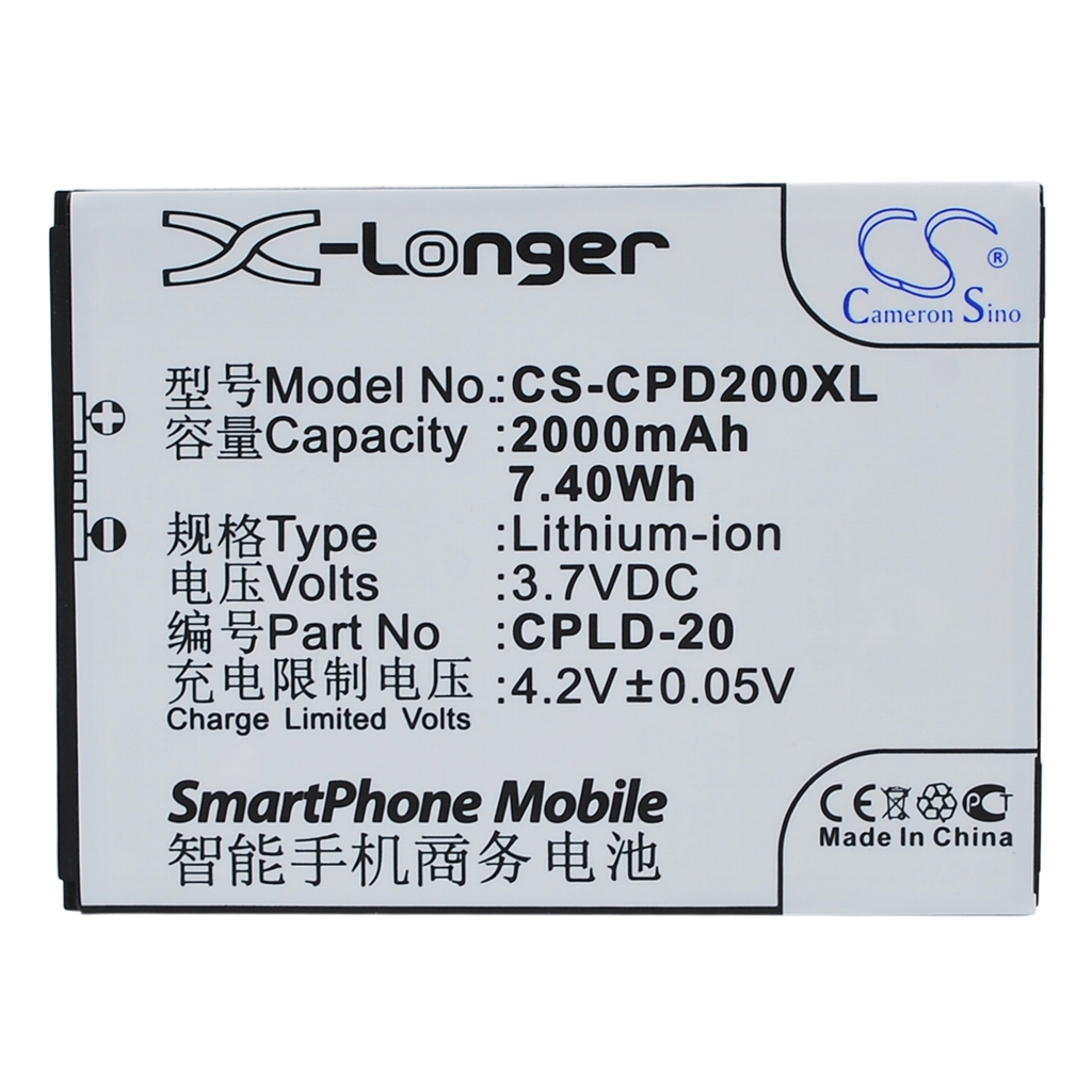 Battery compatible with Coolpad CS-CPD200XL
